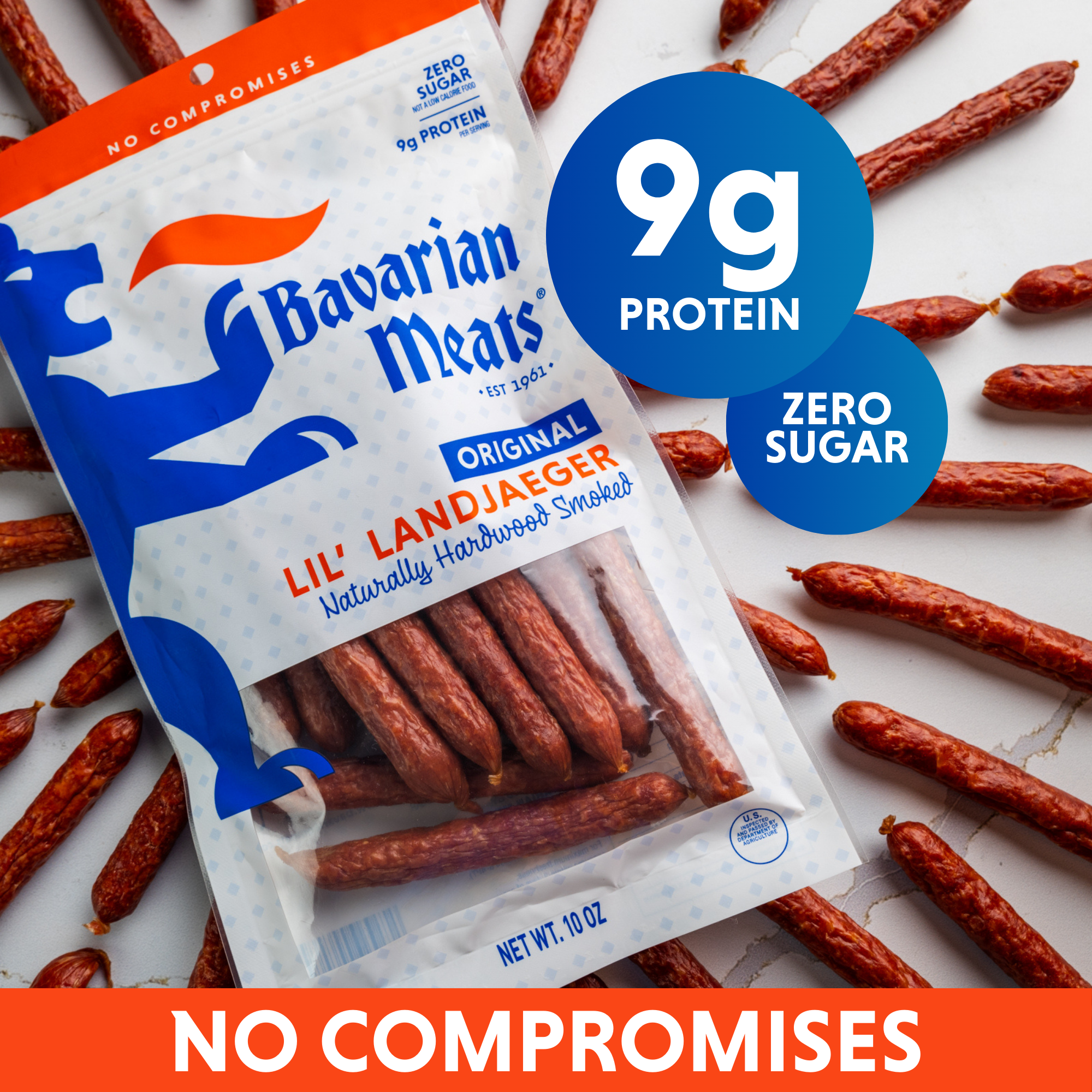 Lil' Landjaeger Snack Sticks Pack - 3oz (6 Pack) – Bavarian Meats