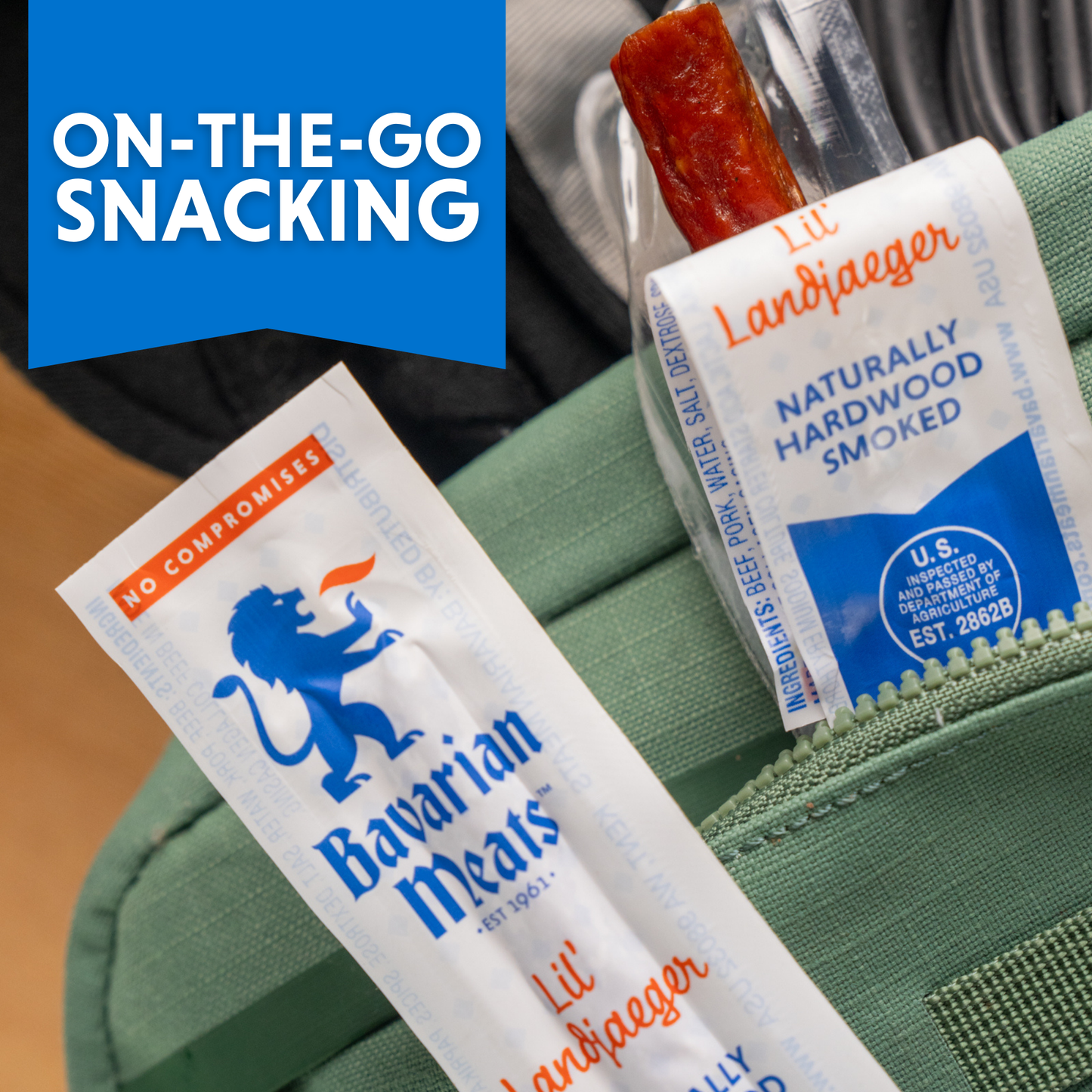Hot & Spicy Lil' Landjaeger Snack Sticks - 10oz – Bavarian Meats Hot & Spicy Lil' Landjaeger Snack Sticks - 10oz – Bavarian Meats