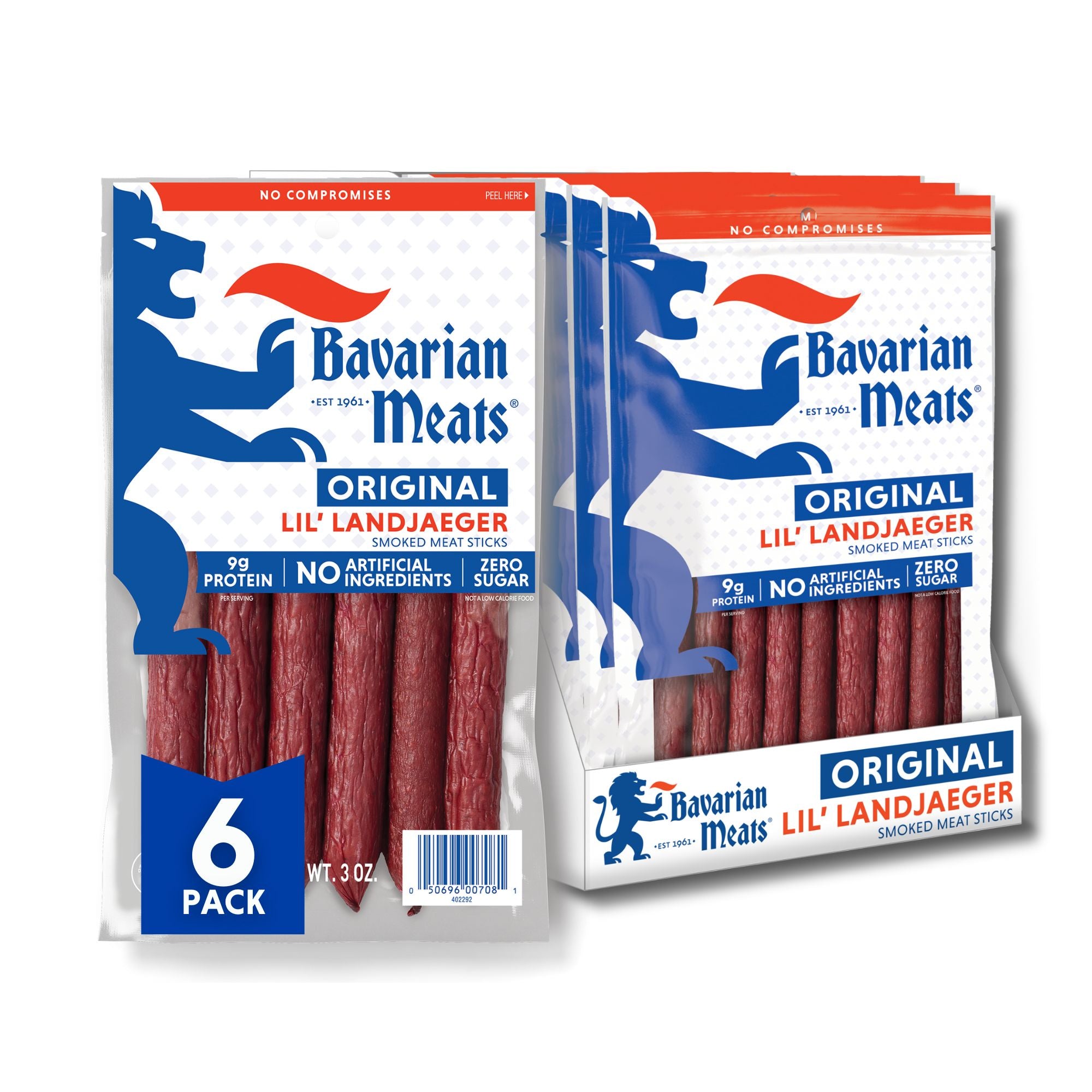 Lil' Landjaeger Snack Sticks Pack - 3oz (6 Pack) – Bavarian Meats