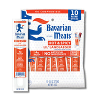 Hot & Spicy Lil' Landjaeger Snack Sticks - 0.5oz - 10 Mini Sticks